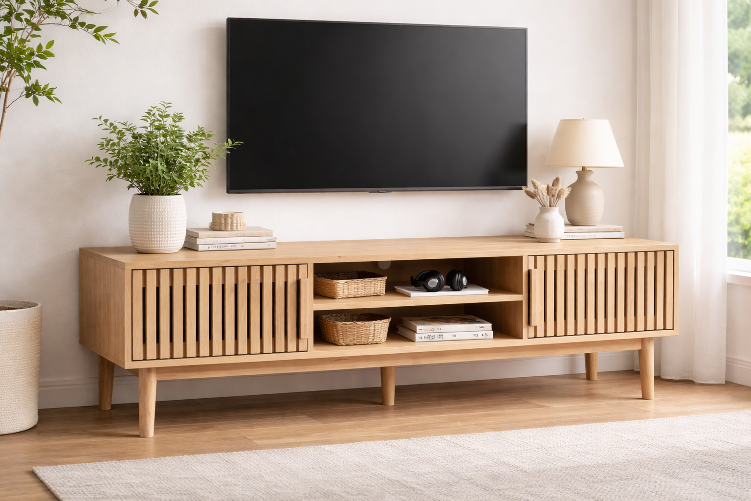 Meuble TV en bois - Nolyra