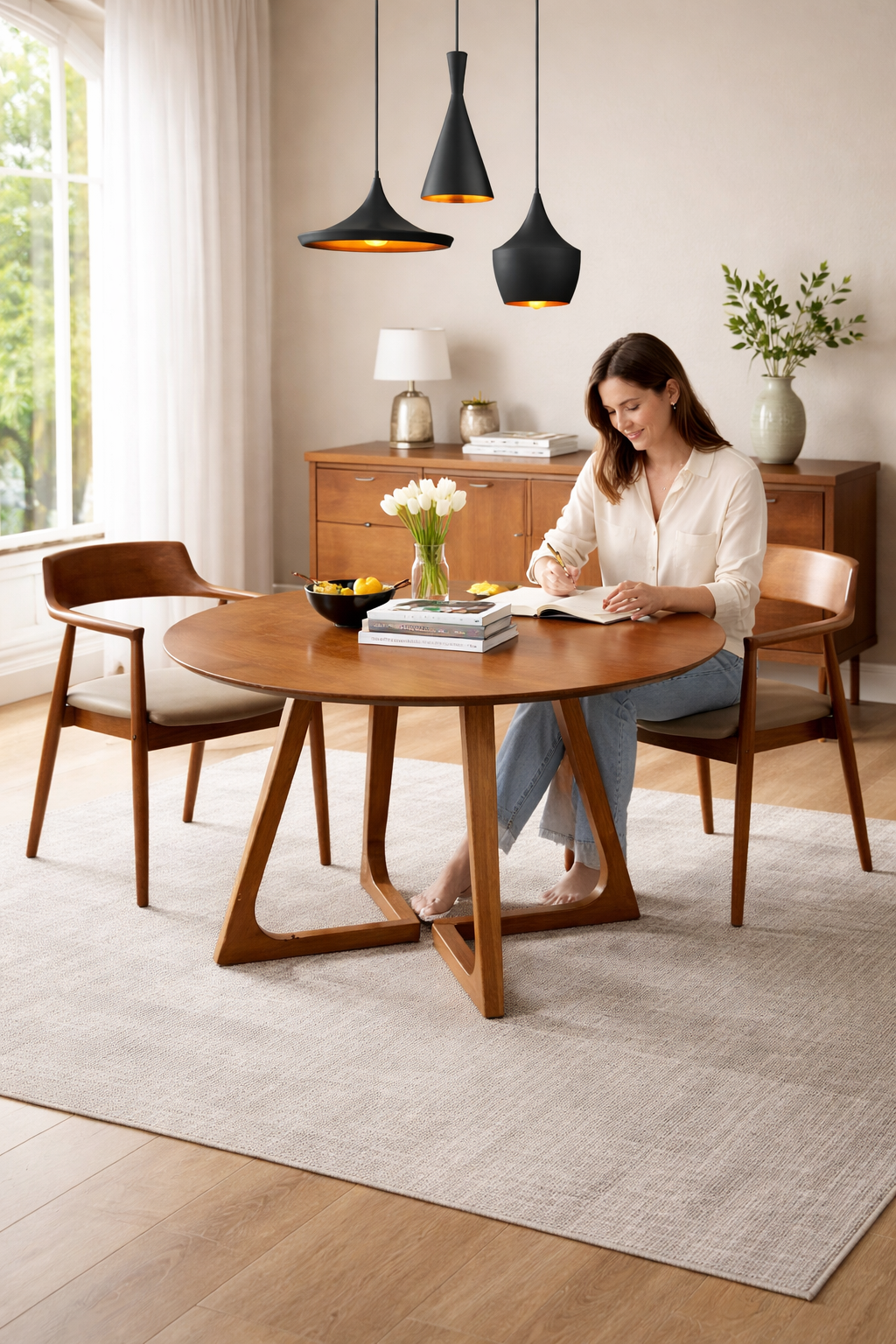 Table à manger en bois massif - Nolyra