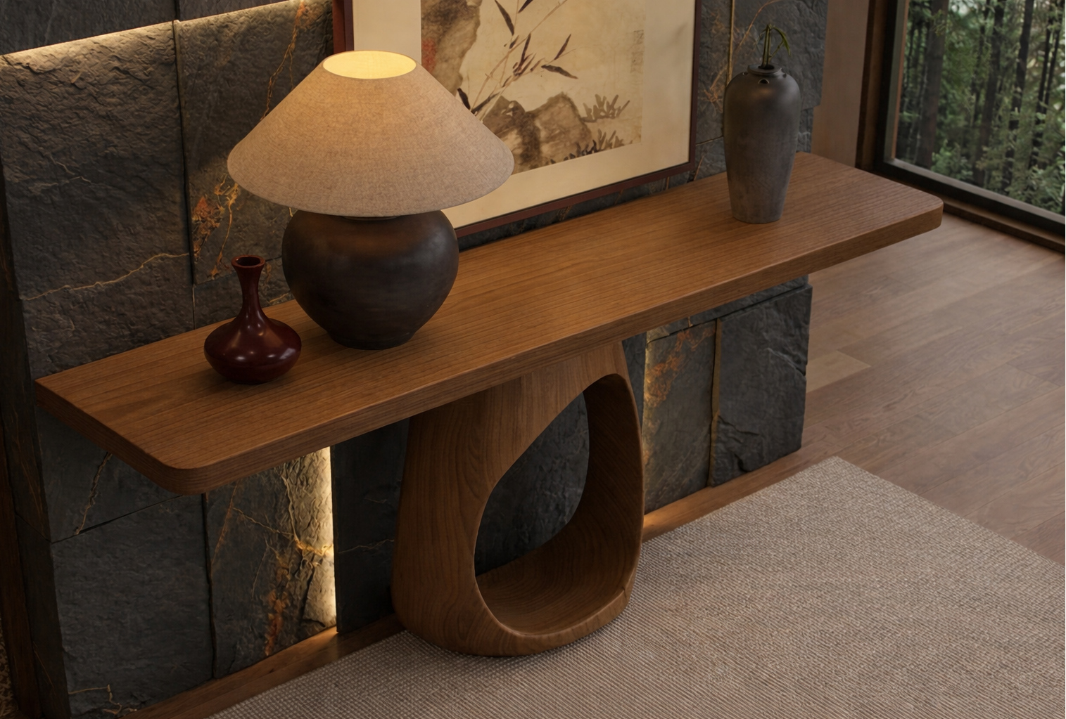 Console moderne sans tiroirs – Nolyra