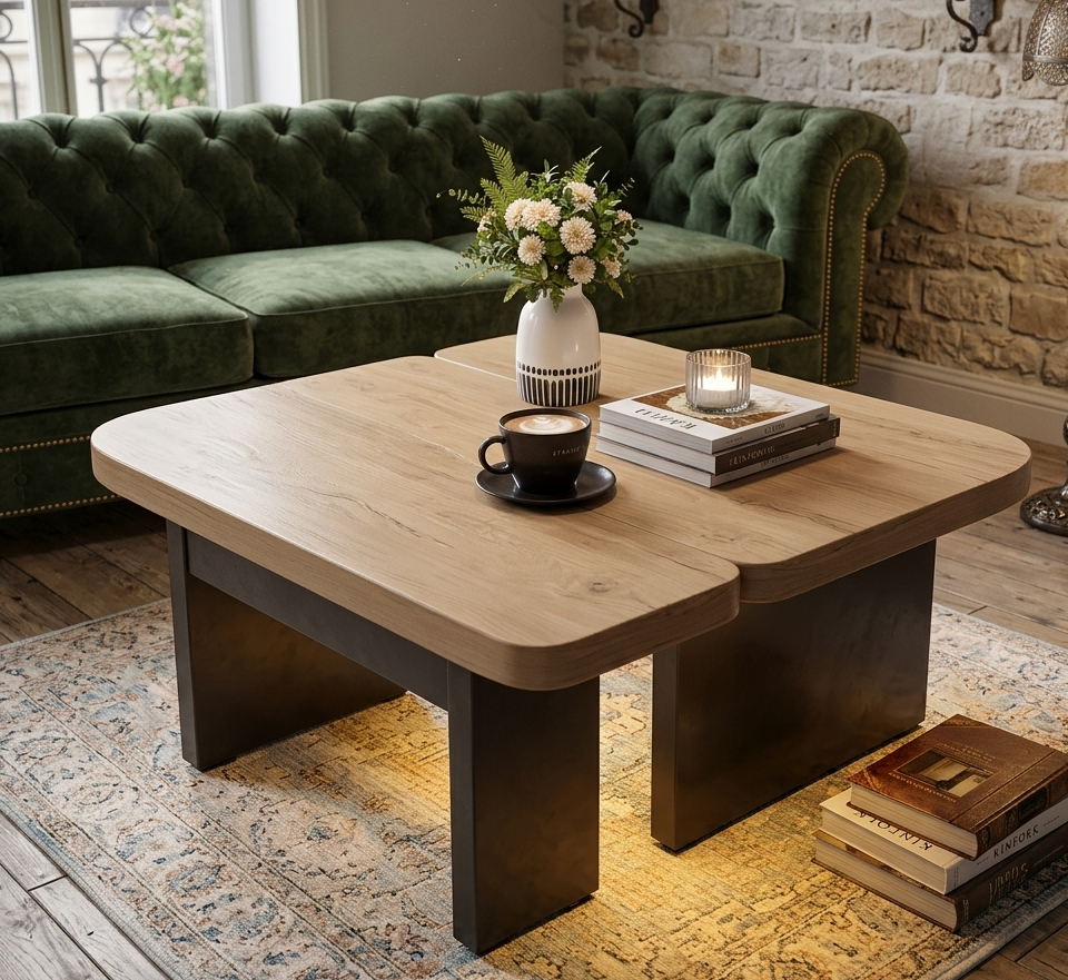 Table basse avec LED intégrée - Nolyra