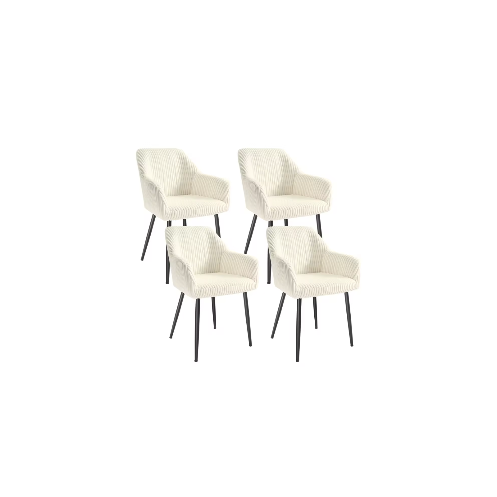 Chaises de salle à manger en velours – Nolyra