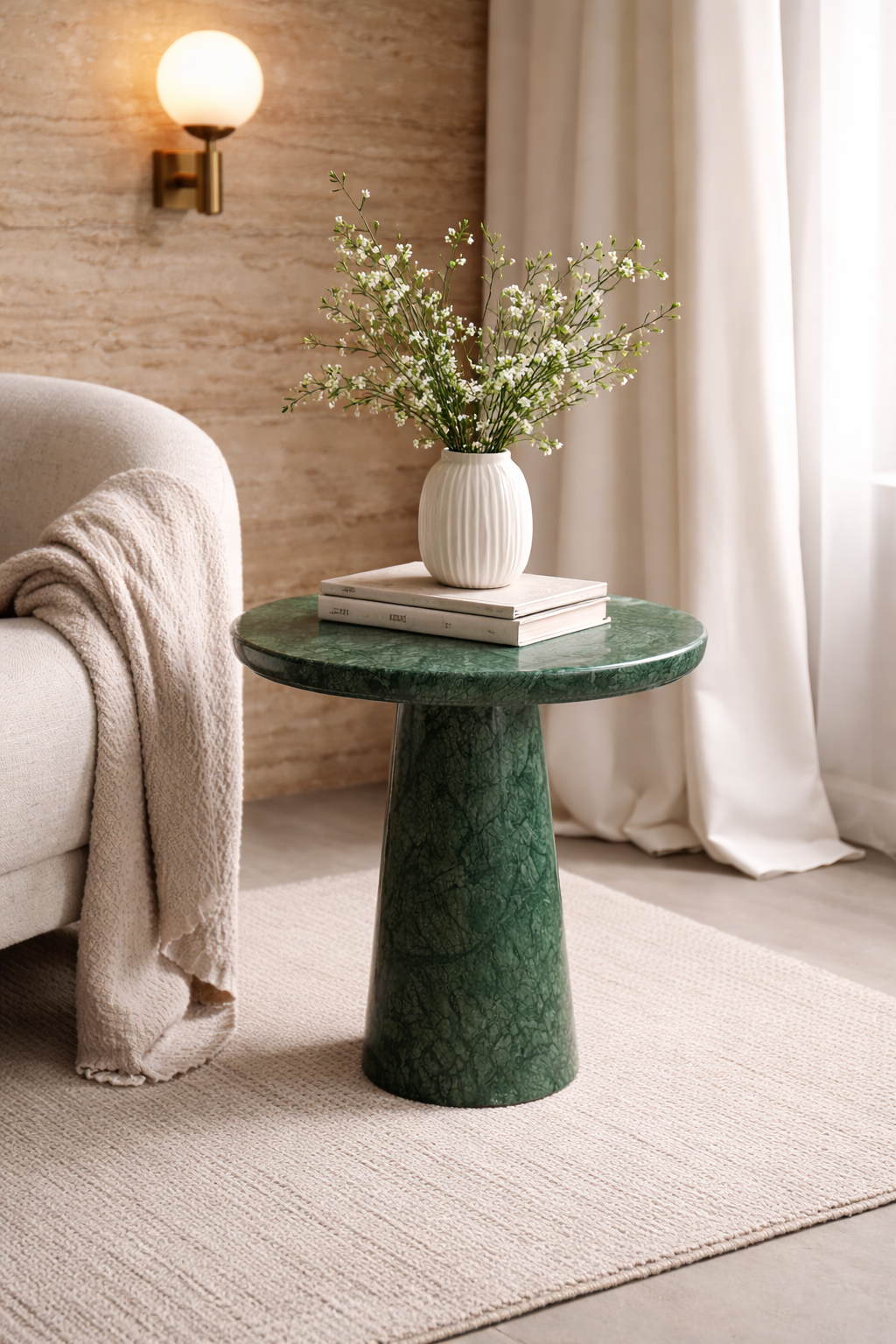 Table d’appoint effet pierre – Nolyra