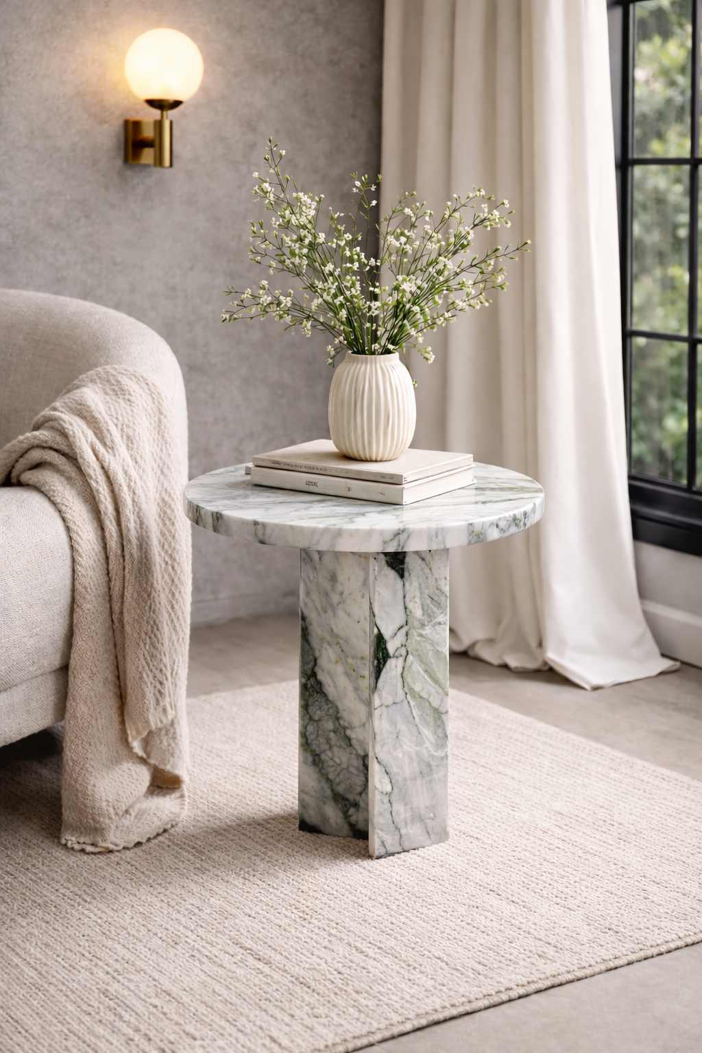 Table d’appoint effet pierre – Nolyra