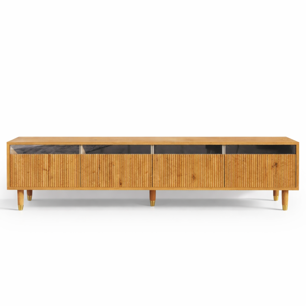 Meuble TV effet bois - Nolyra