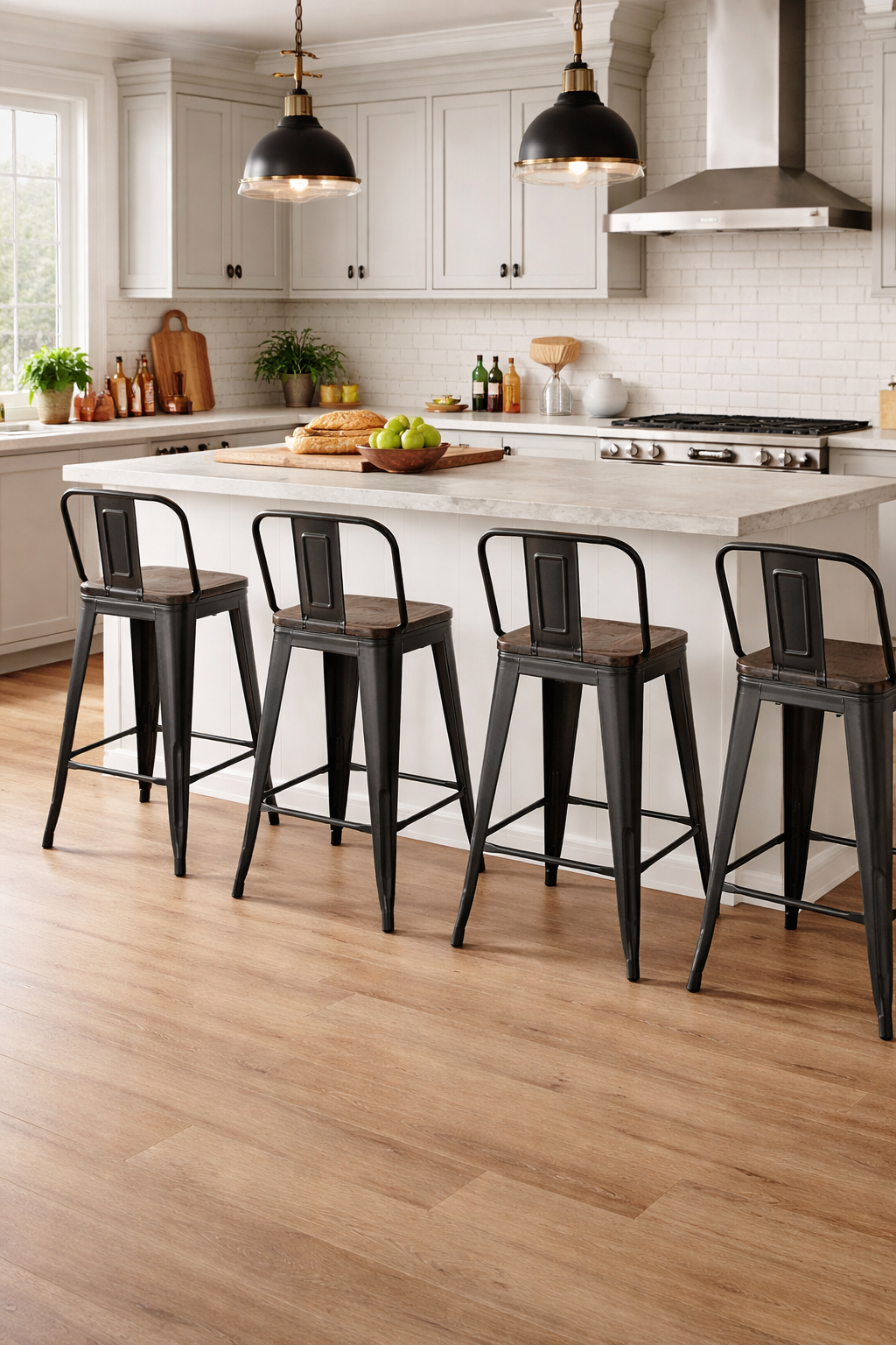 Tabourets de bar en métal - Nolyra